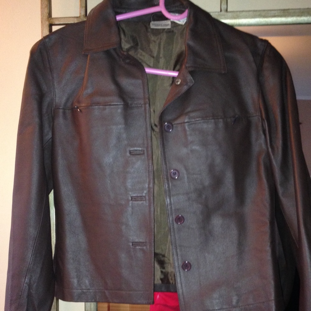 Leather Jacket  - Dark Brown